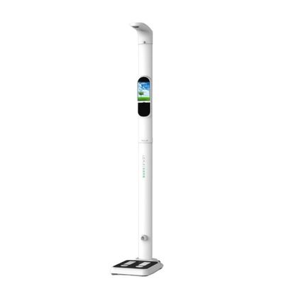 Máquina de pesagem de altura do IMC por ultra-som com corpo e plataforma dobráveis Tamanho de 330*550mm