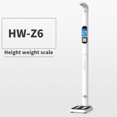 Escala médica com gama de medição de altura de 0-200 cm e análise opcional da gordura corporal