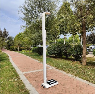 Análise da composição corporal e medição da temperatura com uma balança digital de tipo permanente