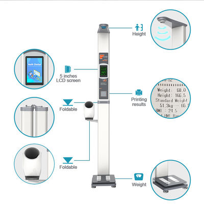 Escala de peso de altura ultra-sônica precisa com cálculo do IMC e sensor de precisão