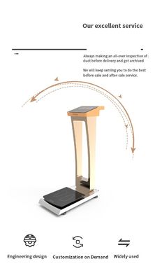 2024 Máquina de medição do peso humano com câmara LED