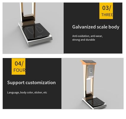 2024 Máquina de medição do peso humano com câmara LED