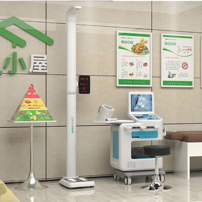 Máquina de quiosque de verificação de saúde médica inteligente com impressora A4 e SDK fácil de usar
