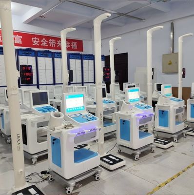Máquina de quiosque de verificação de saúde médica inteligente com impressora A4 e SDK fácil de usar