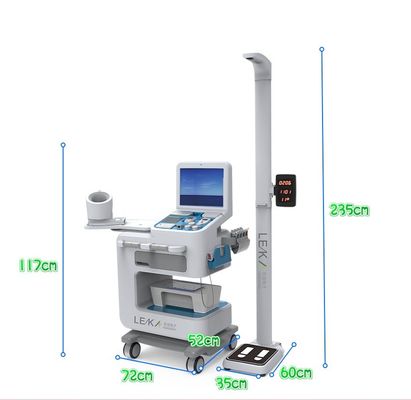 Máquina de quiosque de verificação de saúde médica inteligente com impressora A4 e SDK fácil de usar