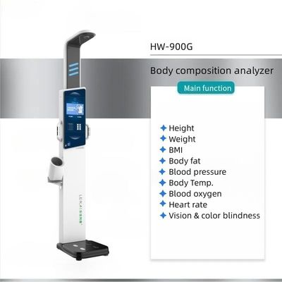 Função de altura Quiosque de verificação de saúde inteligente operado por moedas com impressora G.W 43kg