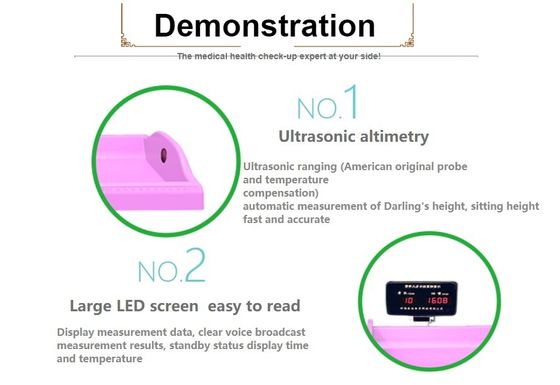 Display LED Hospital Escala do bebê Altura 0-105cm para instalações de saúde