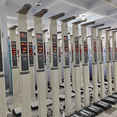 Escala de Farmácia Operada por Moedas Ultrassônicas para Medição Precisa da Altura e Peso Corporal