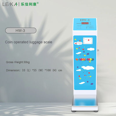 Display LED suportado por ODM 200kg Balança de peso de bagagem operada por moedas para aeroporto chinês