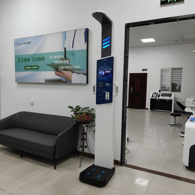 Escala de medição de altura e peso de tela LCD sensível ao toque operada por moeda com interface RS232