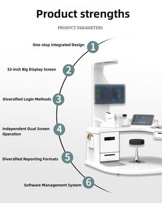 Transmissão de dados Quiosque de checagem médica com alimentação AC100-240V e WIFI