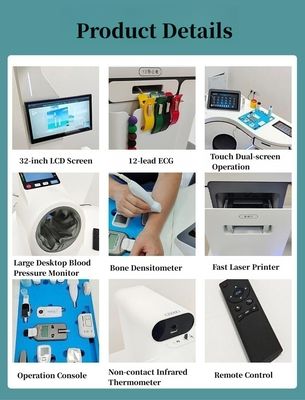 32' LCD Full Touch Screen Divisão 0,01kg Serviço Médico de Autosserviço Quíoso de Controle de Saúde