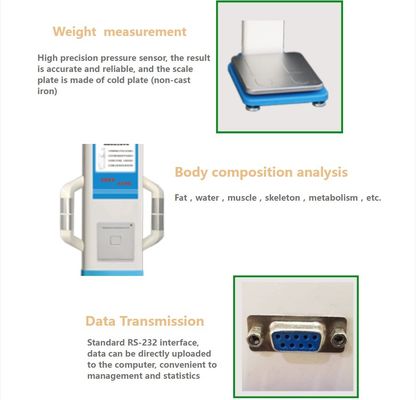 Analista de gordura corporal digital por ultra-som Escala de medição Bmi para hospitais e farmácias