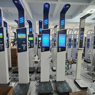 Escala Digital de Altura e Peso Ultrassônica Profissional para Hospital Tamanho 33*55*235cm