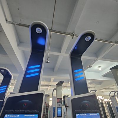 Escala Digital de Altura e Peso Ultrassônica Profissional para Hospital Tamanho 33*55*235cm