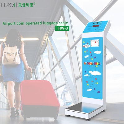 Máquina de Venda de Peso com Operação de Moedas Conveniente para Pesagem de Bagagem de Aeroporto e Hotel