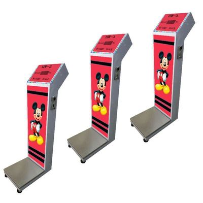 Escala de peso de bagagem do aeroporto operada por moedas com ecrã LED 8-300 kg de capacidade de peso
