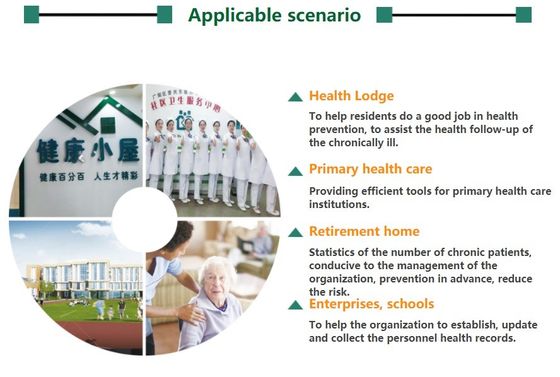 Quiosque de diagnóstico de saúde multifuncional para hospitais finais