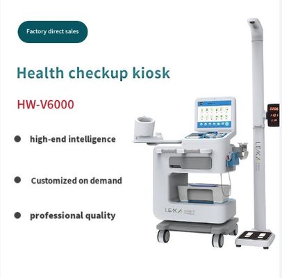 Full Touch LCD Screen Body Check Up Kiosk para Clínicas Solução de autoatendimento inteligente
