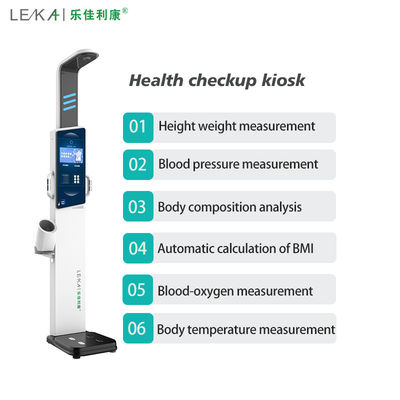 N.W 43kg BMI Analyzer Health Check Up Kiosk com faixa de medição de altura 0-210cm