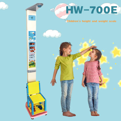 Faixa de altura 50-150cm Balança eletrônica médica infantil para peso e altura de assento