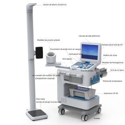 Máquina de diagnóstico de autoatendimento com ABS de alta resistência e fonte de alimentação AC100-240V