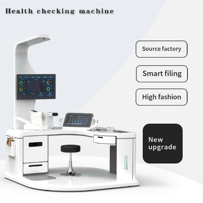 Máquina conveniente para verificar o nível de açúcar no sangue, máquina de quiosque de ECG com impressora a laser A4