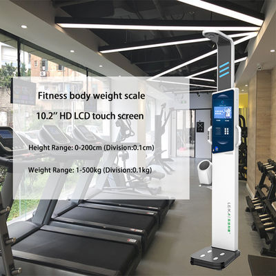 Medida de gordura corporal Moeda Escala eletrônica de altura e peso com 64 kg de peso por volume