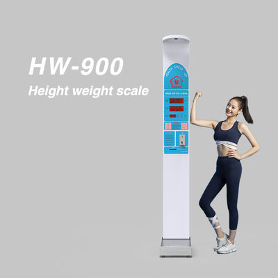 Máquina de venda automática de farmácia com suporte personalizado Medidor de altura humana operado por moeda