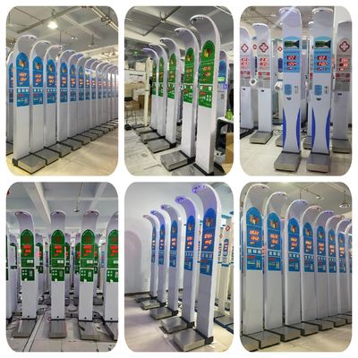Máquina de pesagem de altura de hospital médico de display digital LED com suporte personalizado