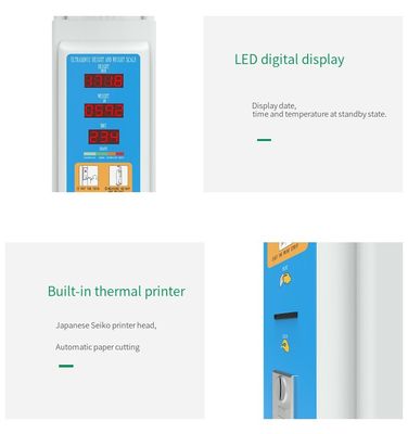 Fornecimento de energia 100-240V Máquina de peso de altura do IMC de alta precisão com tipo de ecrã LED