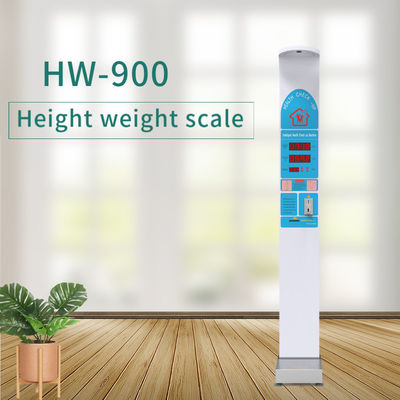 Funcionamento de moedas ultra-sônico Altura do corpo e medidor de peso 100-240V Fornecimento de energia 33*55*235cm