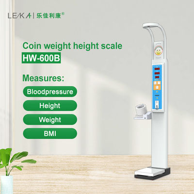 Máquina de verificação de peso e altura do corpo humano