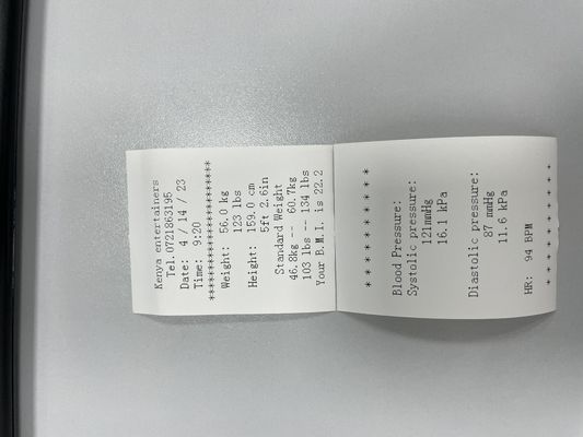 Máquina de verificação de peso e altura do corpo humano