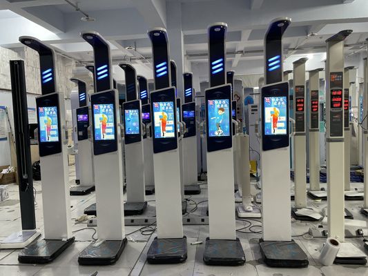 19 polegadas Android Health Kiosk Centro de Saúde de aço Máquina de IMC com analisador de gordura corporal