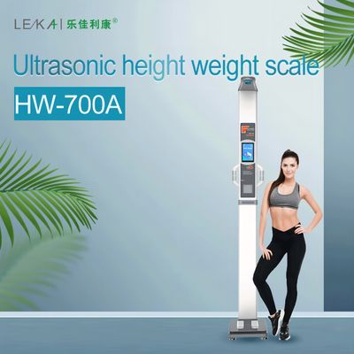 HW-700A Escala de gordura corporal por ultra-som com análise da composição corporal humana e peso corporal de 30 kg