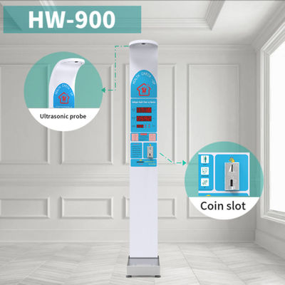 HW-900 Máquina Digital de Altura e Peso por Ultrassonografia Display LED Escala Médica/Pessoal