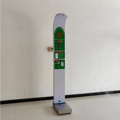 Farmácia Máquina de venda automática de balança de aço para medição de altura e peso 200kg