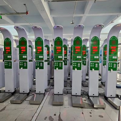 Farmácia Máquina de venda automática de balança de aço para medição de altura e peso 200kg