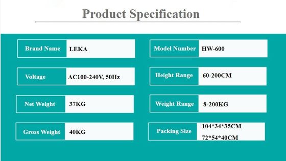 Escala de IMC digital avançada para medição precisa do peso corporal Faixa de altura 60-200cm