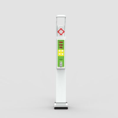 HW-600 Escala de peso e altura do corpo totalmente personalizada operada por moedas com ecrã LED