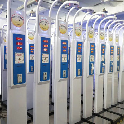 Display de LED Moeda Operada Altura e Peso Escala de Tempo Limitado Oferecimento 480 vezes por hora