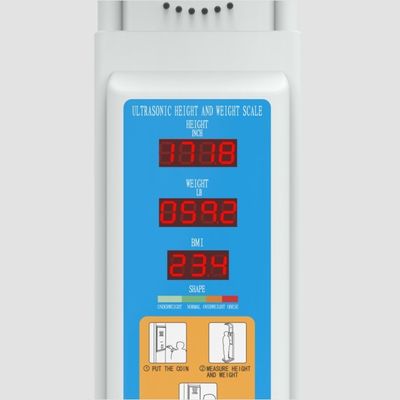 Escala de medição de altura digital operada por moeda HW-600 personalizável 45kg G.W.