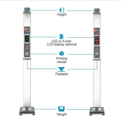 Display LED Escala de altura clínica digital dobrável para instrumento de medição médico