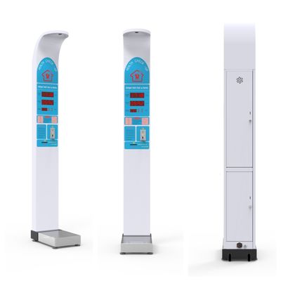 Máquina de teste de IMC corporal eletrônico profissional com impressora Tamanho do produto 33*55*235cm