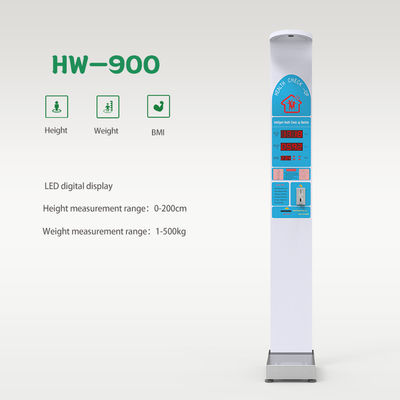 Máquina de teste de IMC corporal eletrônico profissional com impressora Tamanho do produto 33*55*235cm