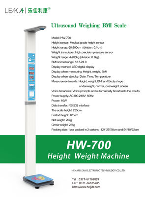Hospitais e farmácias Balança humana operada por moedas com tela LED/LCD Capacidade 200 kg