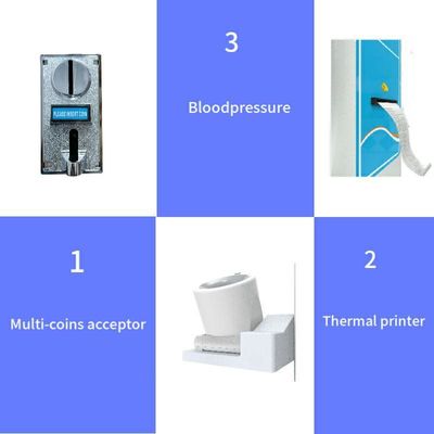Hospitais e farmácias Balança humana operada por moedas com tela LED/LCD Capacidade 200 kg