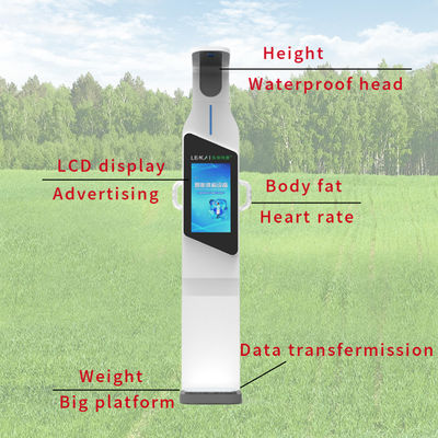Exibição LCD Escala de altura e peso ultrasônica para o tipo de exibição da composição do corpo